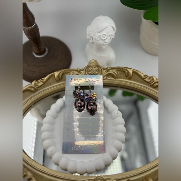 Betsey Johnson Touchdown Football Drop Earrings 🏈 - Picture 6 of 6